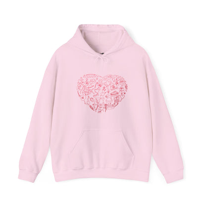 Heart Shape Unisex Heavy Blend™ Hooded Sweatshirt