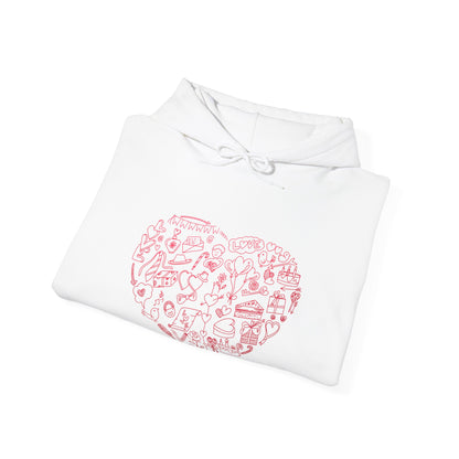 Heart Shape Unisex Heavy Blend™ Hooded Sweatshirt