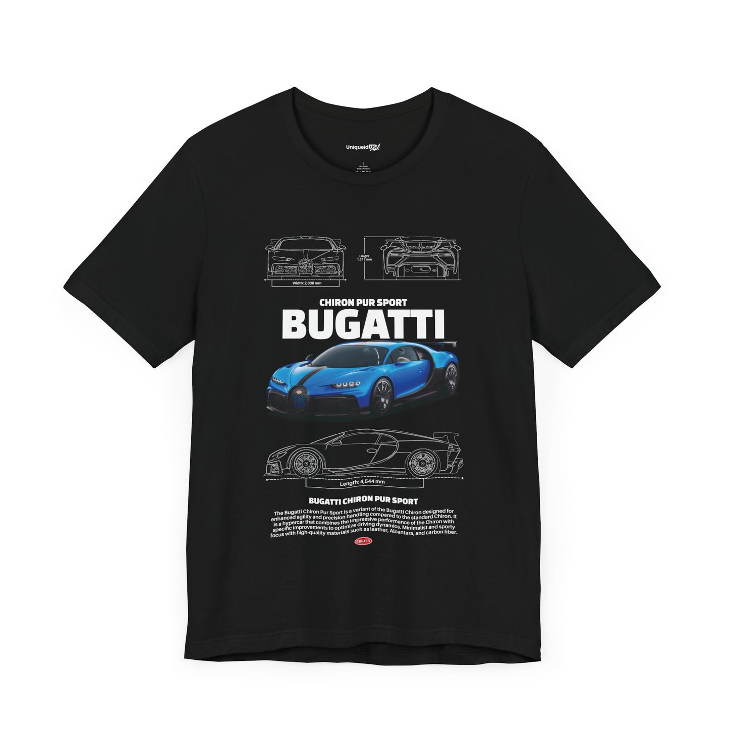 BUGATTI CHIRON PUR SPORT Unisex Jersey Short Sleeve Tee