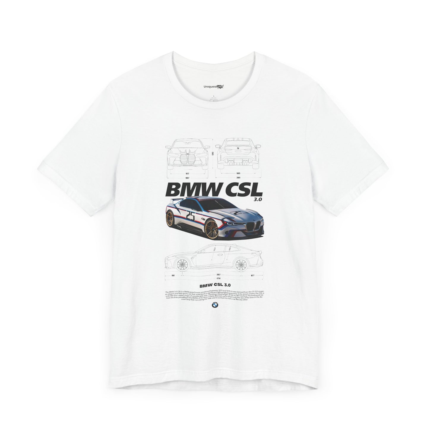 BMW CSL Unisex Jersey Short Sleeve Tee