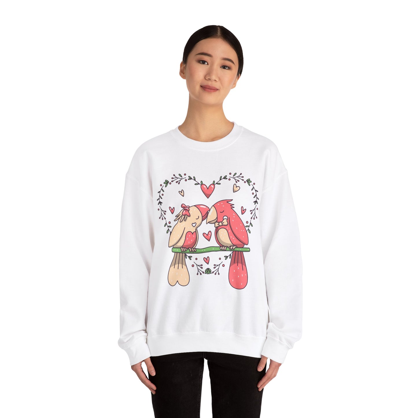 Love Birds Unisex Heavy Blend™ Crewneck Sweatshirt