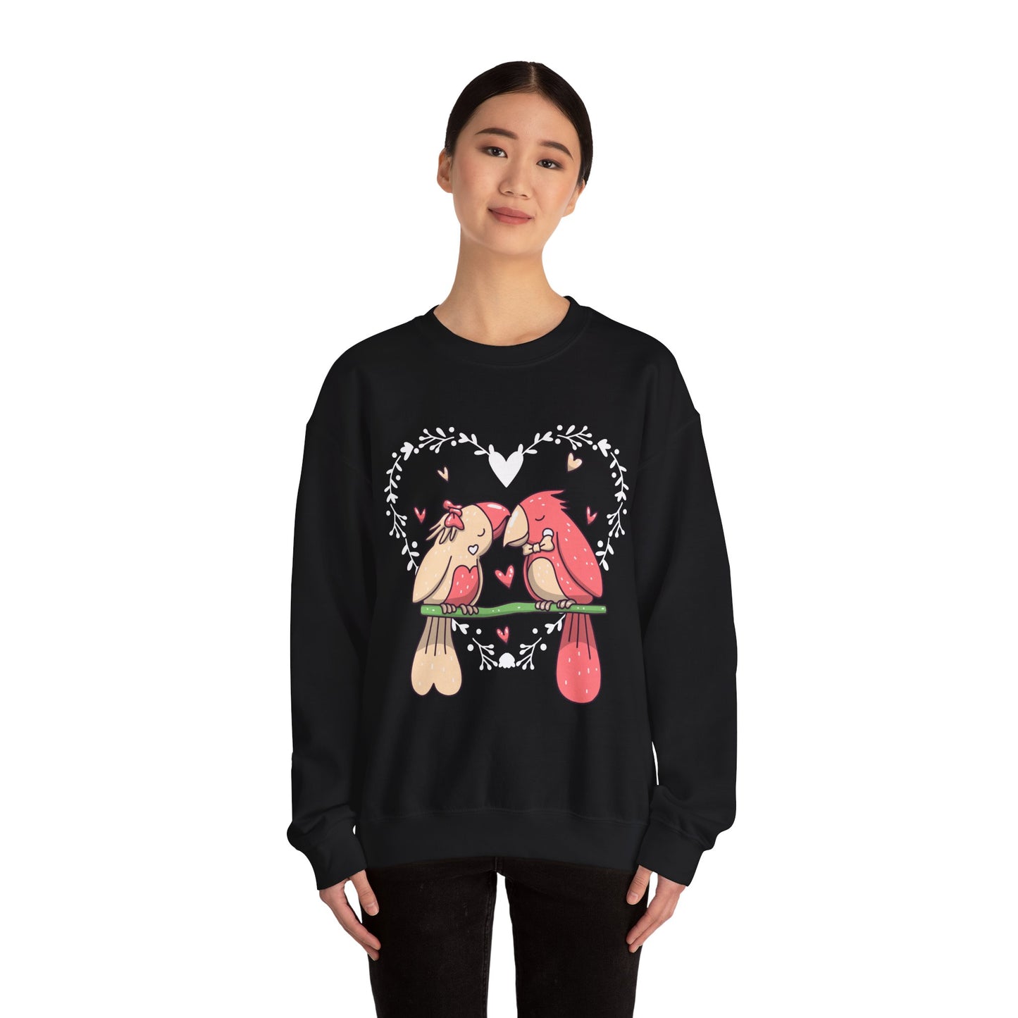 Love Birds Unisex Heavy Blend™ Crewneck Sweatshirt