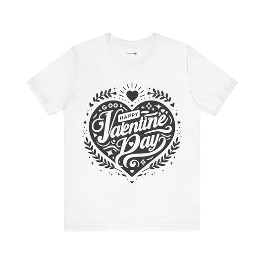 Happy Valentine's Day Unisex Jersey Short Sleeve Tee