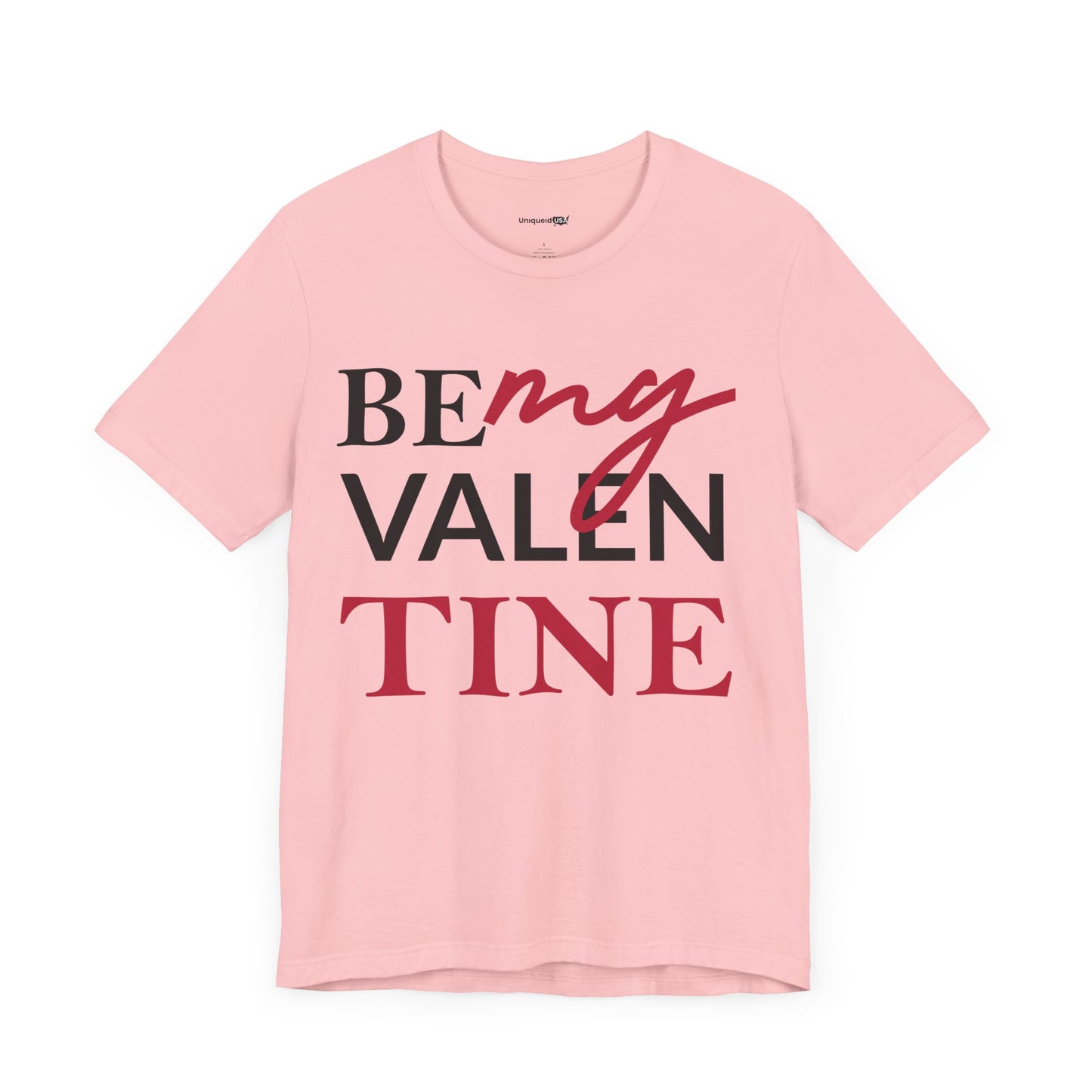 Be My Valentine Black Unisex Jersey Short Sleeve Tee