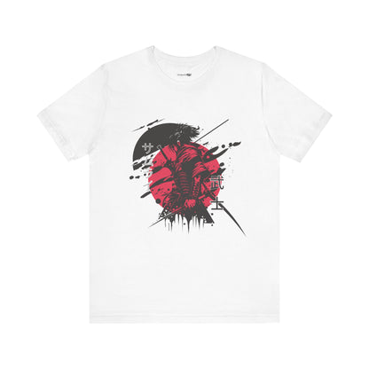 Red And Black Samurai Unisex Jersey Short Sleeve Tee