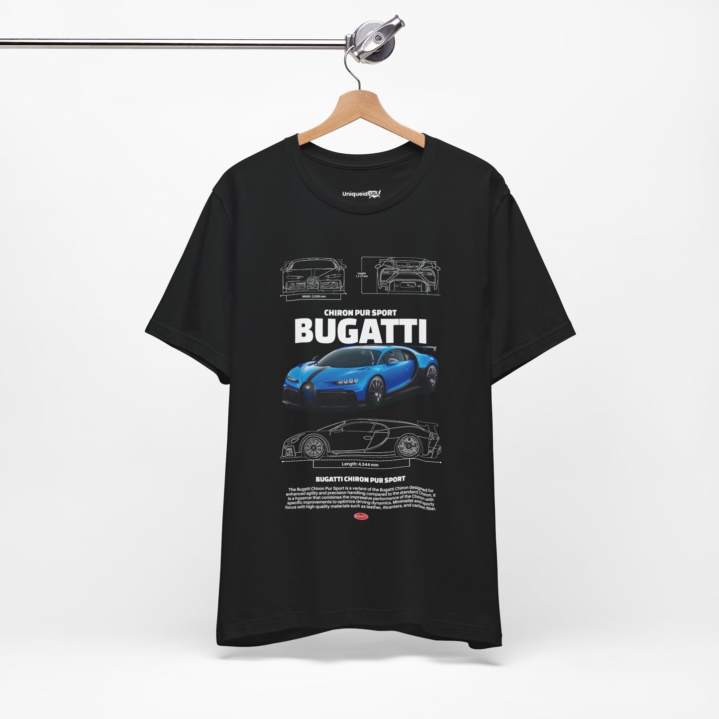 BUGATTI CHIRON PUR SPORT Unisex Jersey Short Sleeve Tee