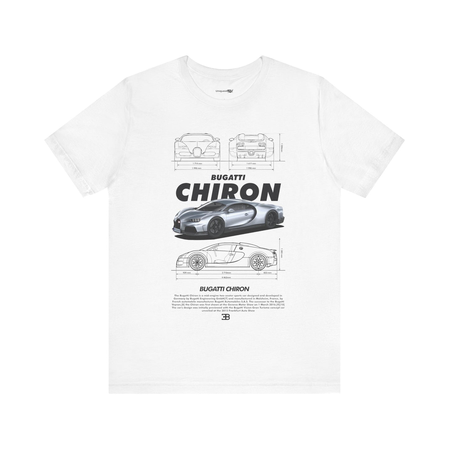 BUGATTI CHIRON v2 Unisex Jersey Short Sleeve Tee