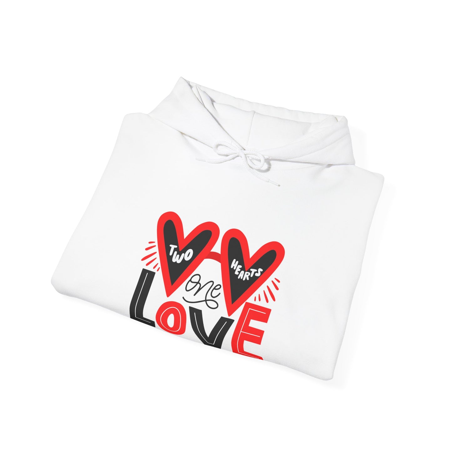 Two Hearts One Love Unisex Heavy Blend™ Hooded Sweatshirt