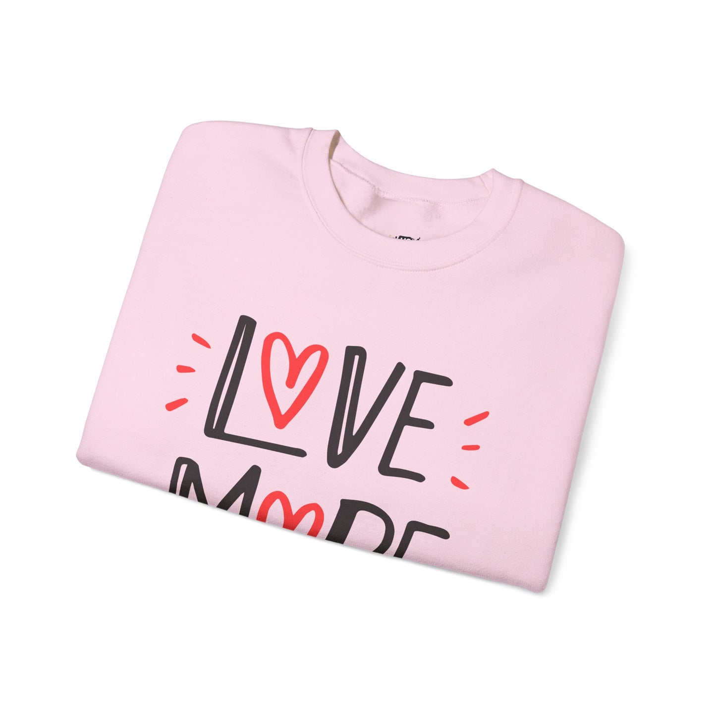 Love More Worry Less Unisex Heavy Blend™ Crewneck Sweatshirt