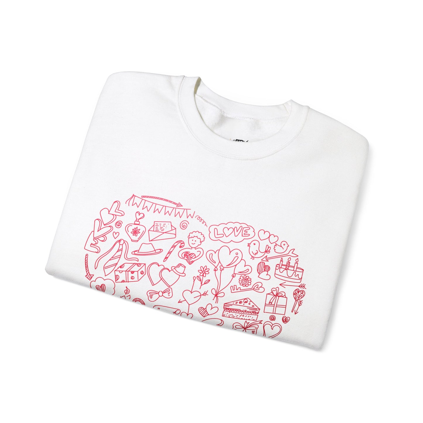 Love Doodle Unisex Heavy Blend™ Crewneck Sweatshirt