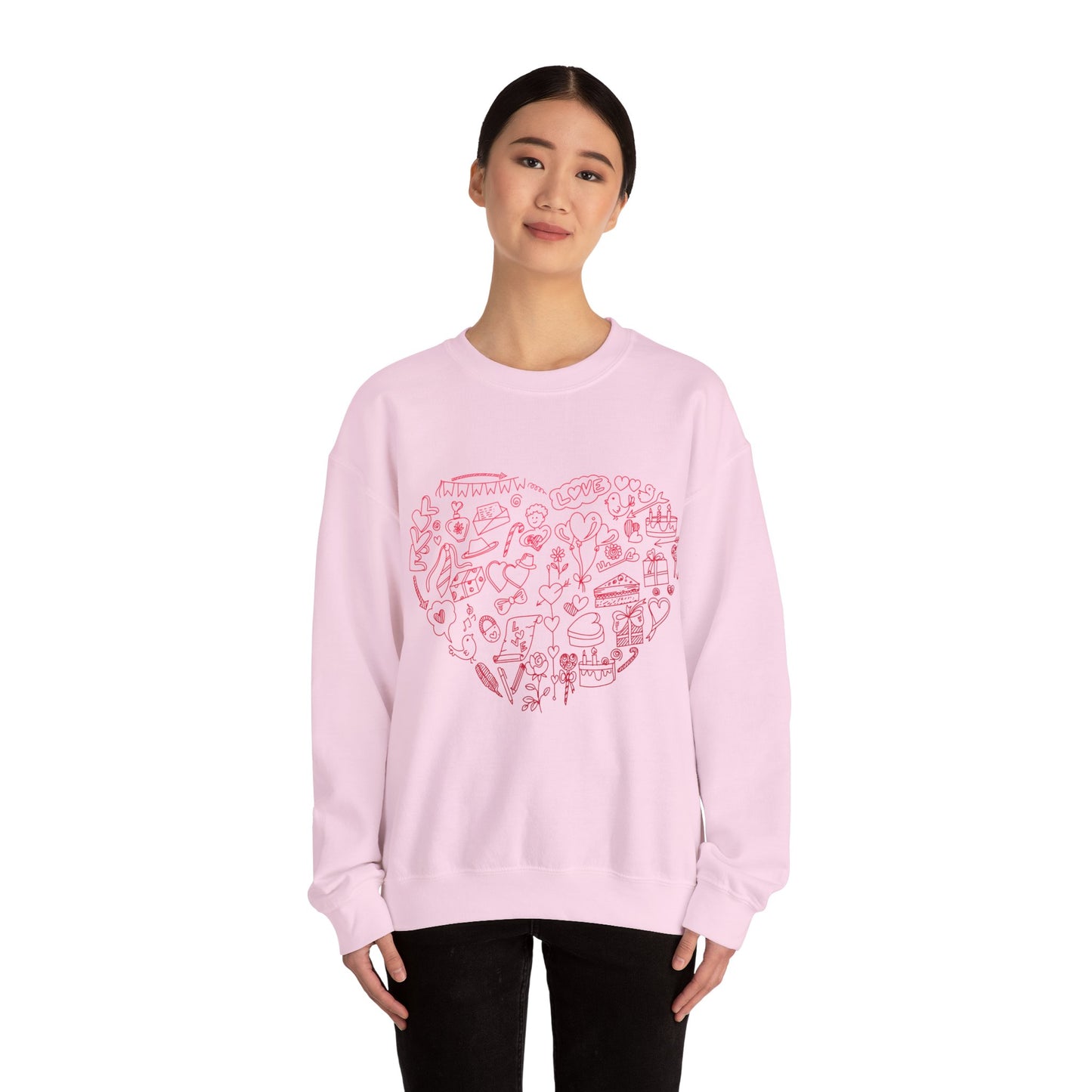 Love Doodle Unisex Heavy Blend™ Crewneck Sweatshirt