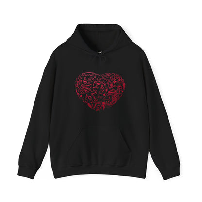 Heart Shape Unisex Heavy Blend™ Hooded Sweatshirt