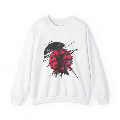 Red And Black Samurai Unisex Heavy Blend™ Crewneck Sweatshirt