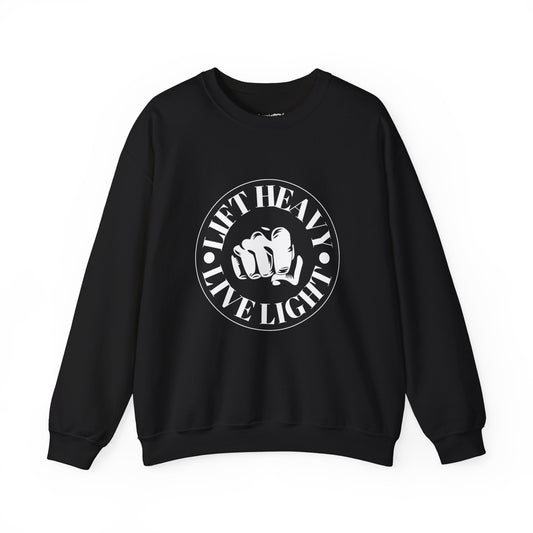 Lift Heavy Live Light Unisex Heavy Blend™ Crewneck Sweatshirt