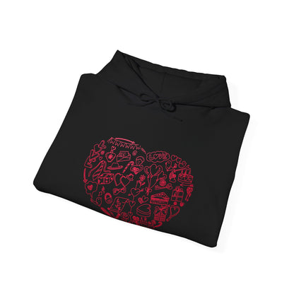 Heart Shape Unisex Heavy Blend™ Hooded Sweatshirt