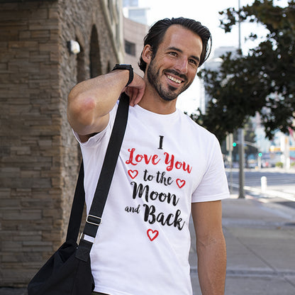 I Love you to the moon and Back Unisex Jersey Short Sleeve Tee